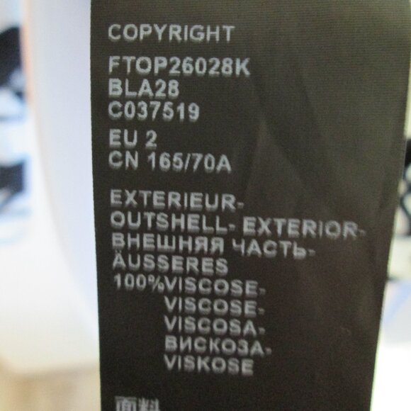 The Kooples Wild Panther Print Blouse Sz 2/M NWT - Picture 10 of 12